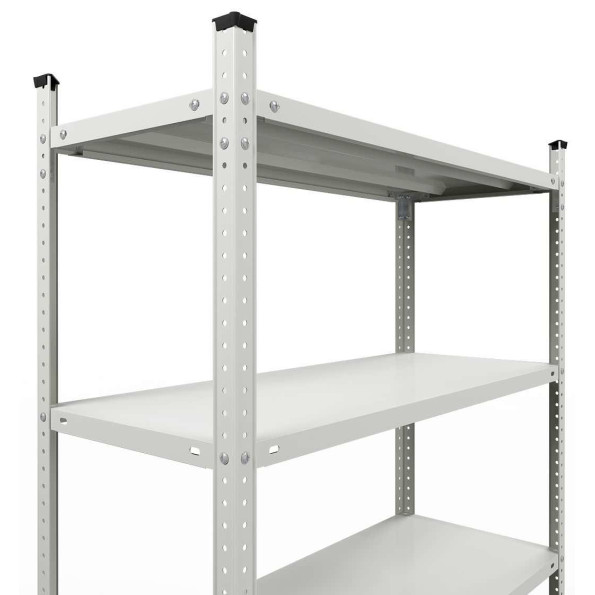 Стеллаж металлический 200х70х40 см СЕРЫЙ 5 полок АНКОР-ПРО для магазина, дома, архива -
                                                        Фото 3